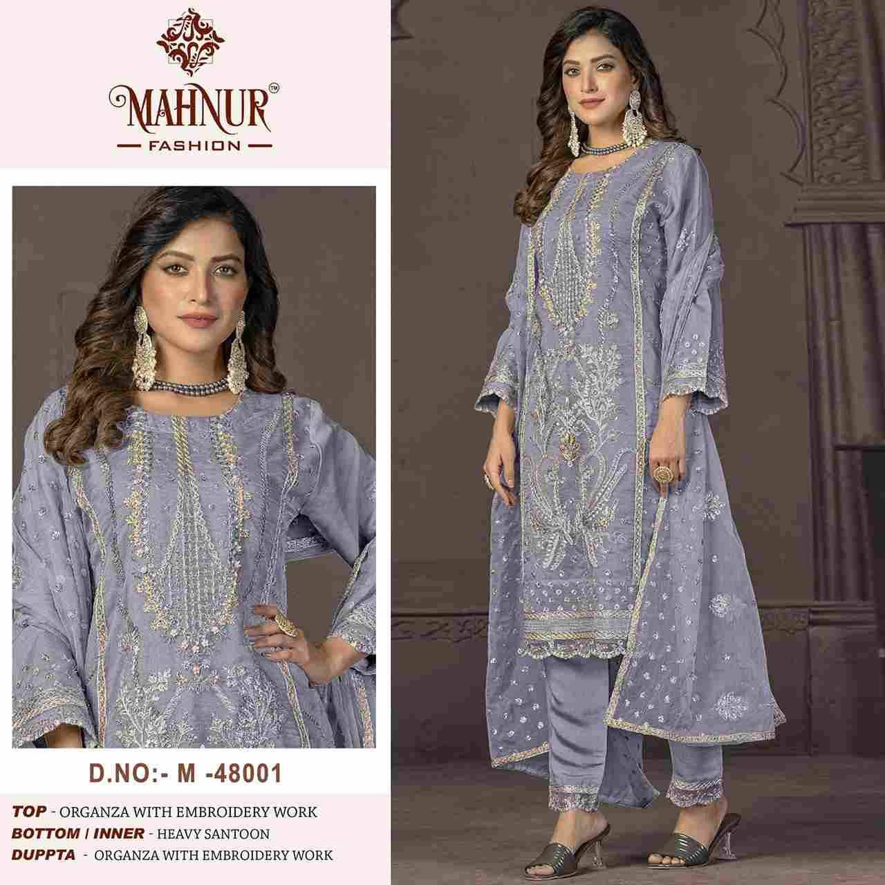 Mahnur Vol-48 By Mahnur Fashion 48001 To 48002 Series Beautiful Pakistani Suits Colorful Stylish Fancy Casual Wear & Ethnic Wear Organza Dresses At Wholesale Price