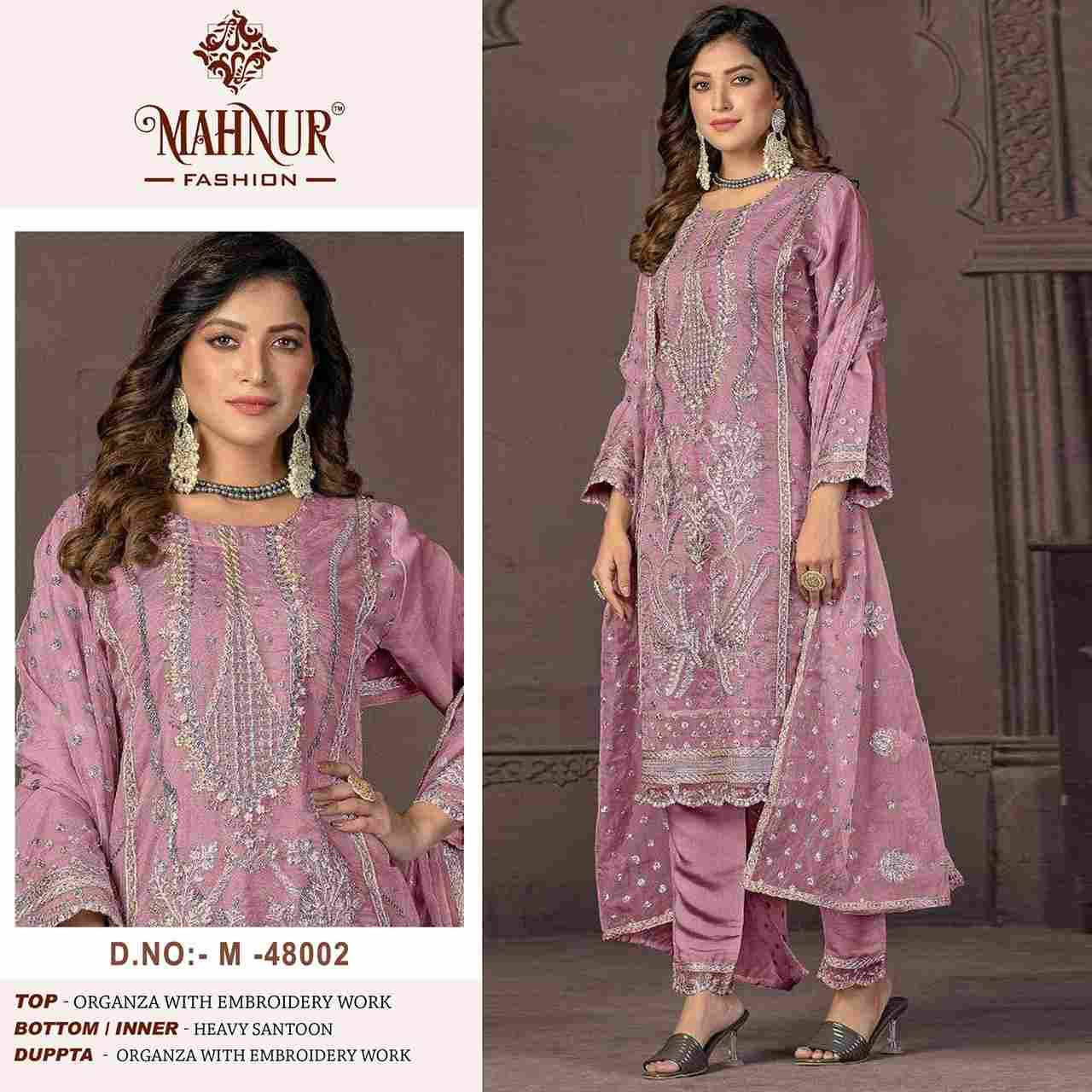 Mahnur Vol-48 By Mahnur Fashion 48001 To 48002 Series Beautiful Pakistani Suits Colorful Stylish Fancy Casual Wear & Ethnic Wear Organza Dresses At Wholesale Price