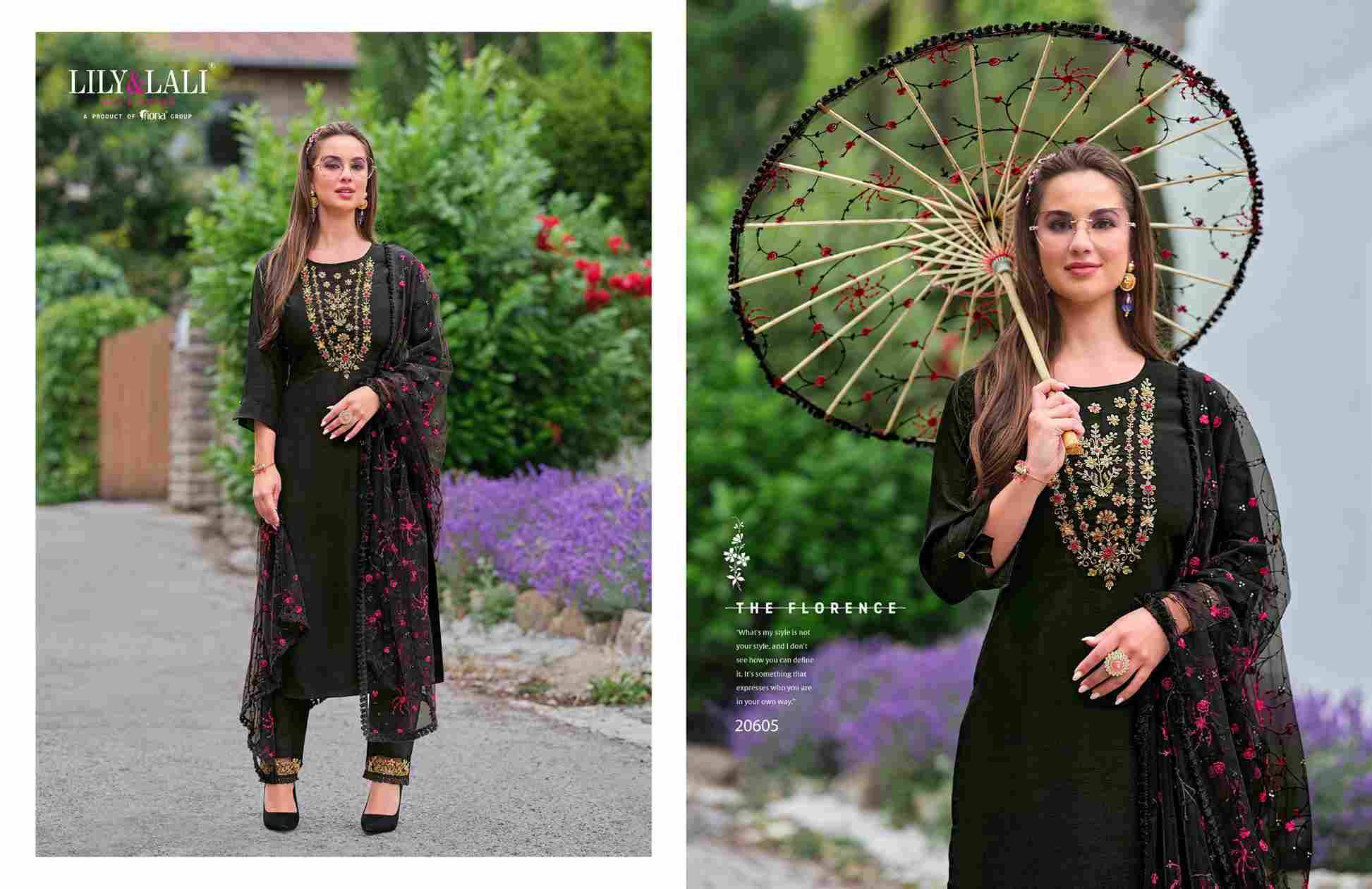 Maria-9 Vol-4 By Lily And Lali 20601 To 20606 Series Beautiful Winter Collection Suits Stylish Fancy Colorful Casual Wear & Ethnic Wear Vichitra Silk With Embroidery Dresses At Wholesale Price