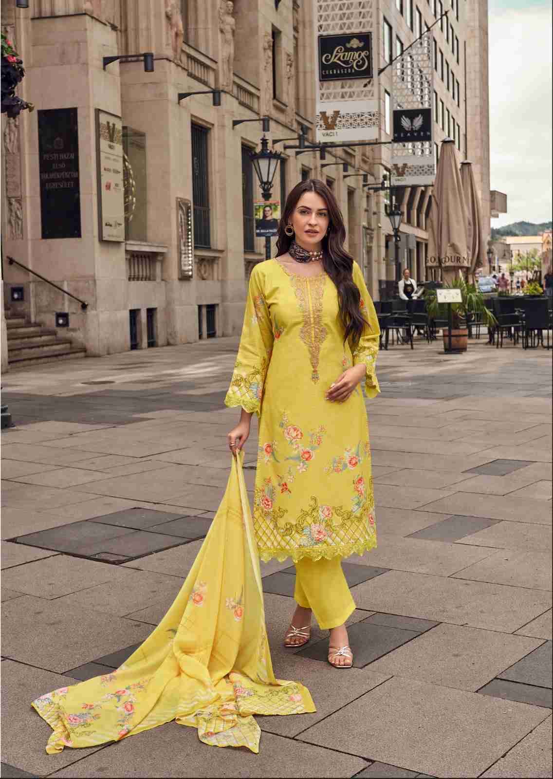 Aayka By The Hermitage Shop 8000 To 8005  Series Beautiful Festive Suits Colorful Stylish Fancy Casual Wear & Ethnic Wear Pure Lawn Cotton Dresses At Wholesale Price