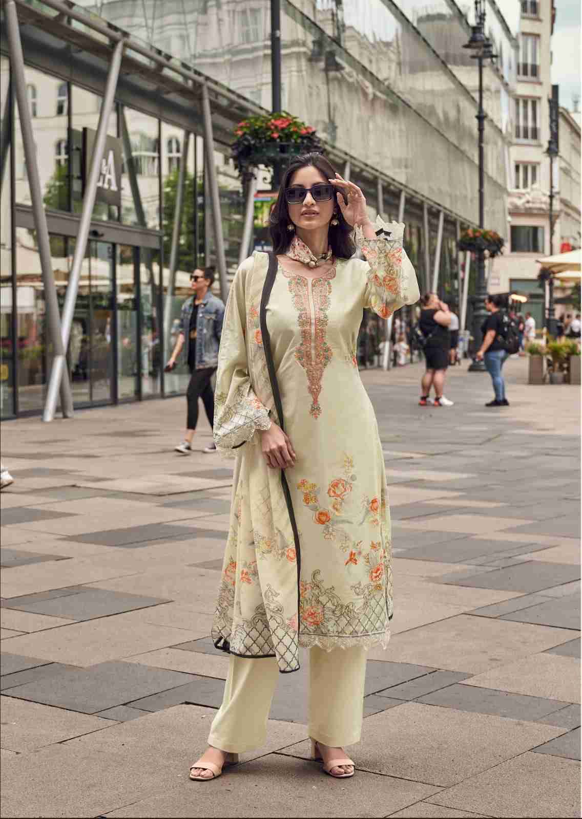 Aayka By The Hermitage Shop 8000 To 8005  Series Beautiful Festive Suits Colorful Stylish Fancy Casual Wear & Ethnic Wear Pure Lawn Cotton Dresses At Wholesale Price