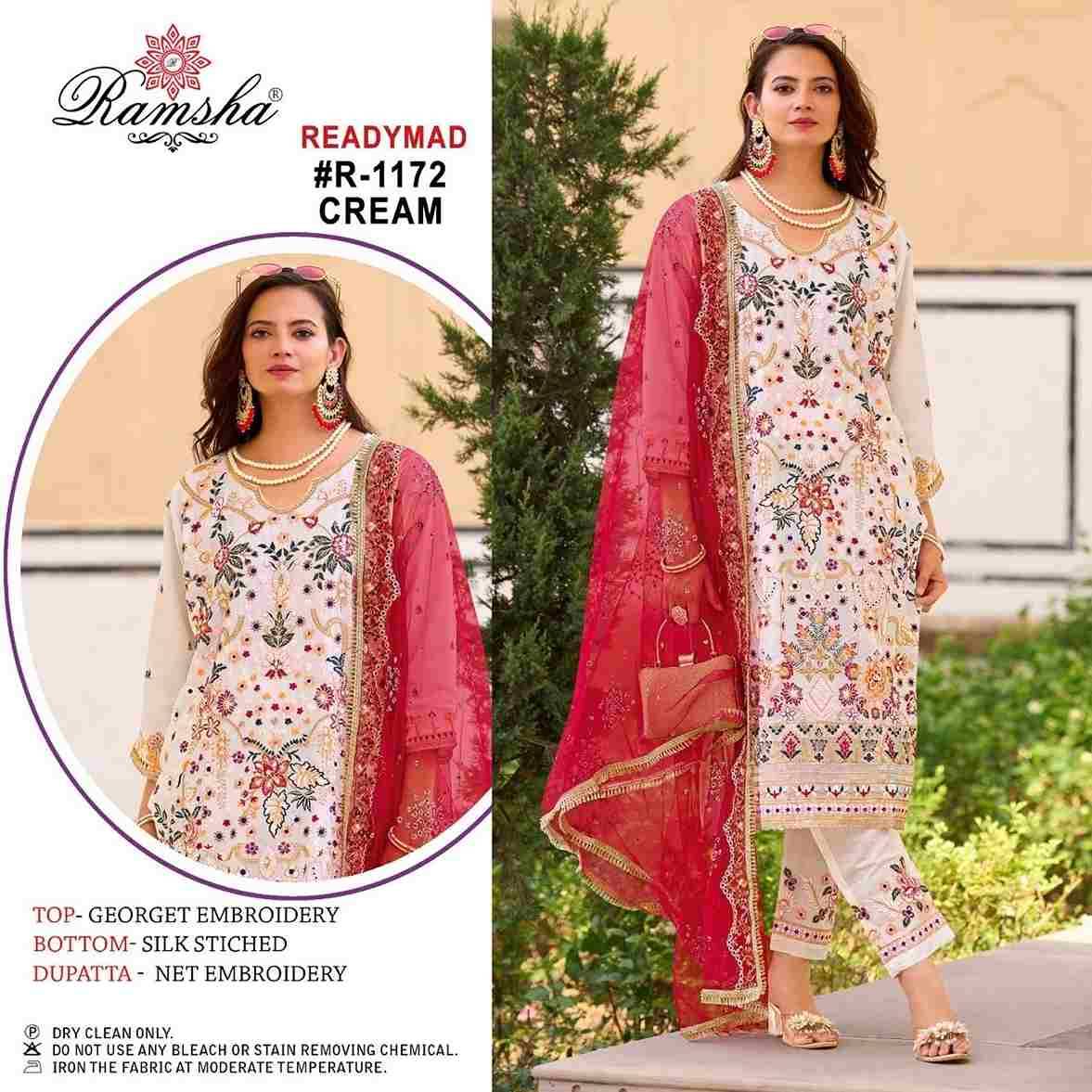 Ramsha 1172 Colours By Ramsha 1172-A To 1172-B Series Beautiful Pakistani Suits Colorful Stylish Fancy Casual Wear & Ethnic Wear Georgette Dresses At Wholesale Price