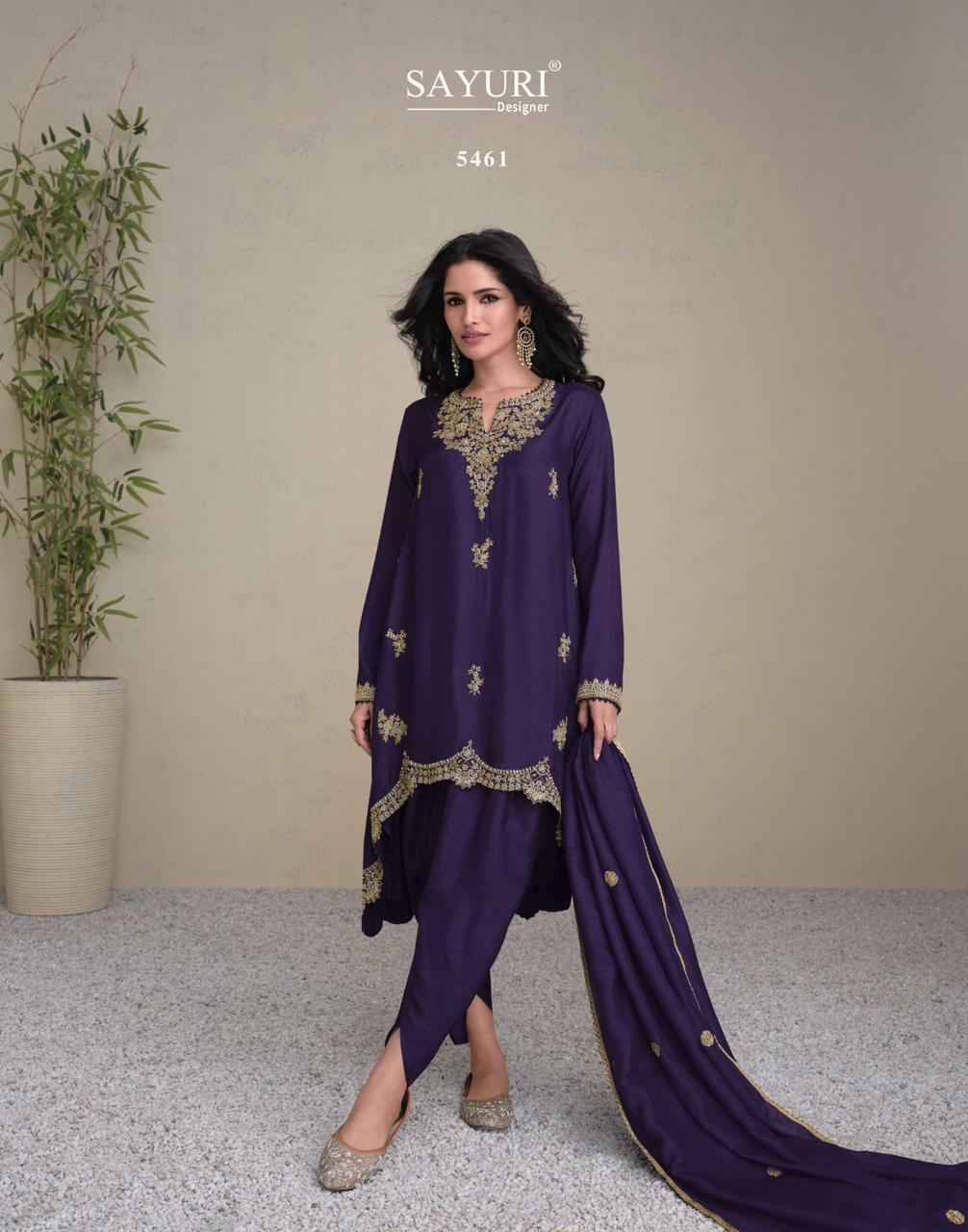 Jashn By Sayuri 5459 To 5461 Series Beautiful Festive Suits Colorful Stylish Fancy Casual Wear & Ethnic Wear Premium Silk Dresses At Wholesale Price