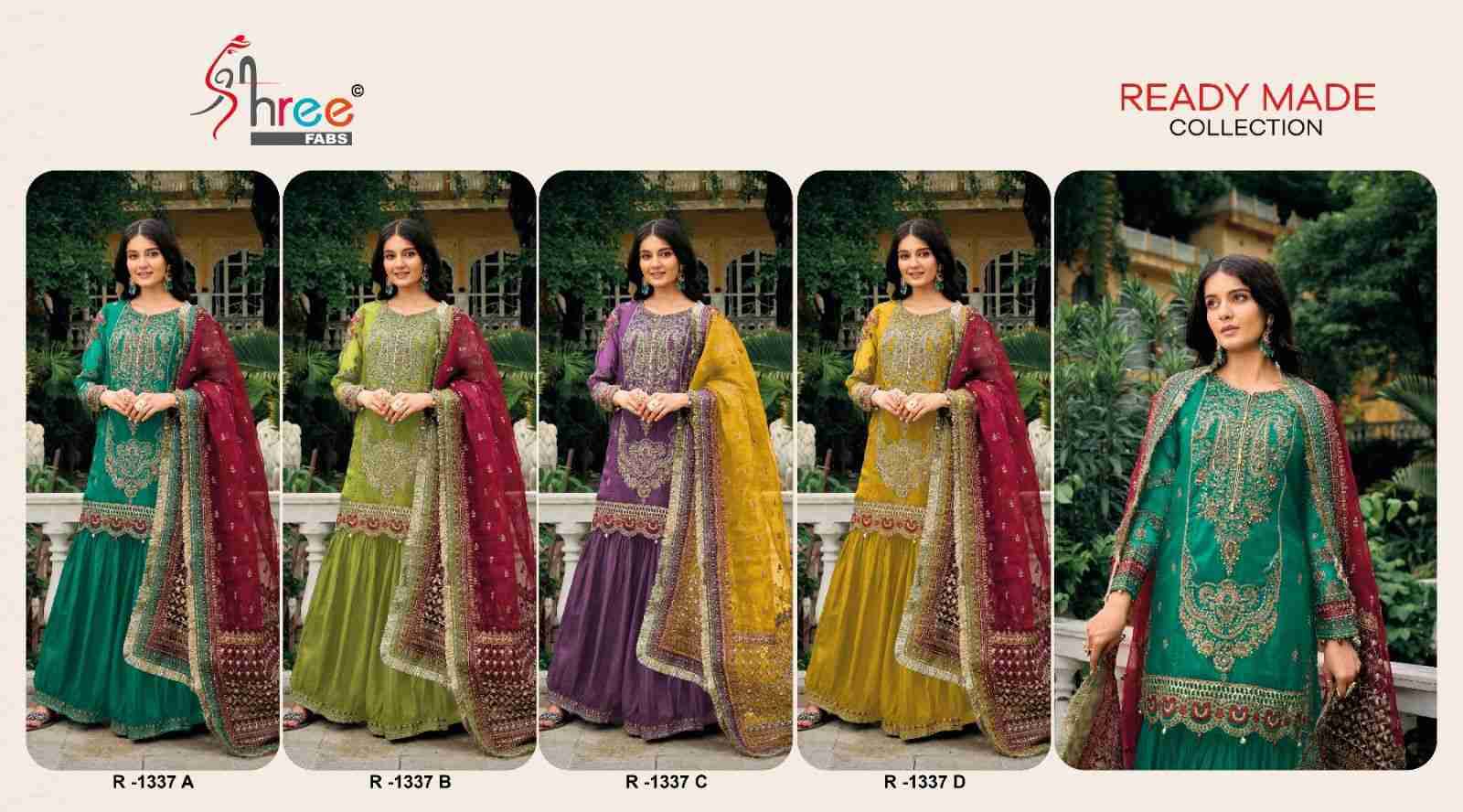 Shree Fabs Hit Design R-1337 Colours By Shree Fabs R-1337-A To R-1337-D Series Wholesale Designer Pakistani Suits Collection Beautiful Stylish Fancy Colorful Party Wear & Occasional Wear Viscose Silk Dresses At Wholesale Price