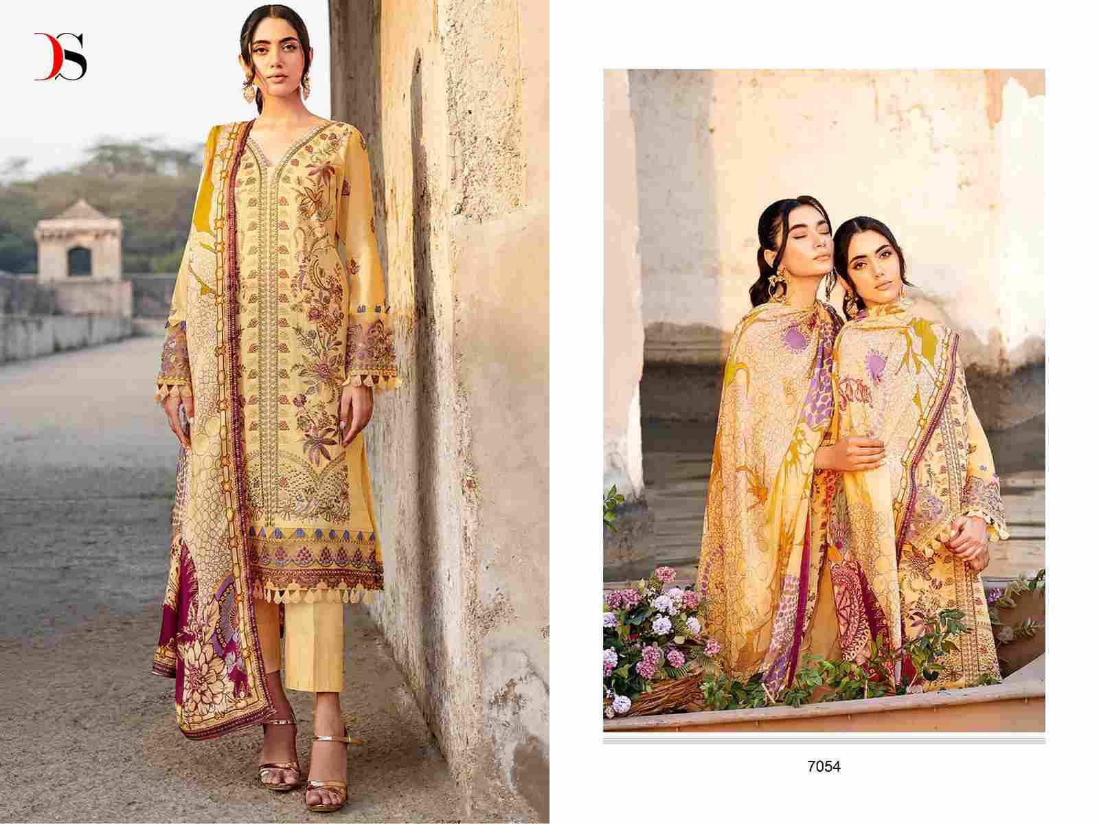 Cheveron-24 By Deepsy Suits 7051 To 7055 Series Designer Pakistani Suits Beautiful Stylish Fancy Colorful Party Wear & Occasional Wear Pure Cotton Dresses At Wholesale Price