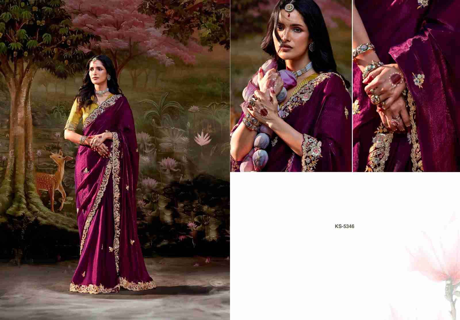 Kajal Vol-15 By Kimora Fashion 5341 To 5355 Series Indian Traditional Wear Collection Beautiful Stylish Fancy Colorful Party Wear & Occasional Wear Organza Chiffon Sarees At Wholesale Price