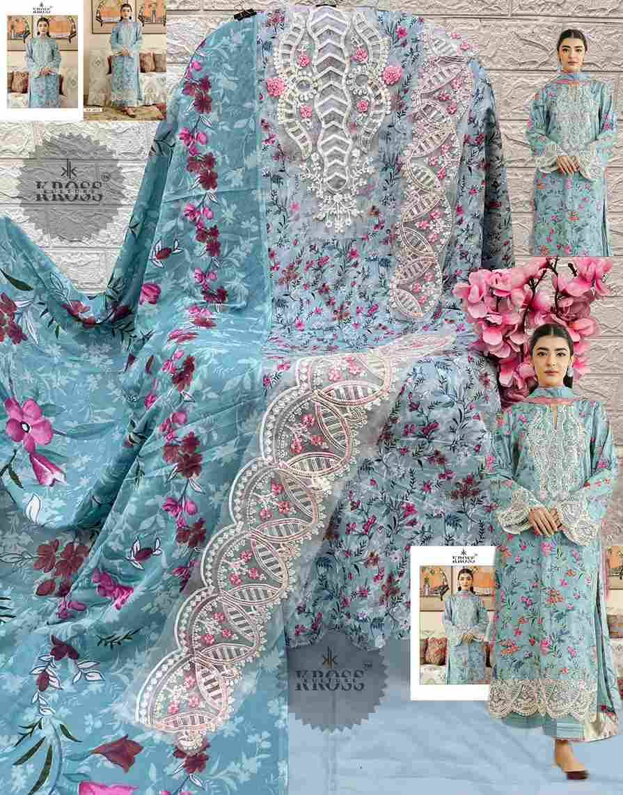 Kross Kulture Hit Design 2014 Colours By Kross Kulture 2014-A To 2014-B Series Beautiful Pakistani Suits Colorful Stylish Fancy Casual Wear & Ethnic Wear Pure Cotton Print With Embroidered Dresses At Wholesale Price