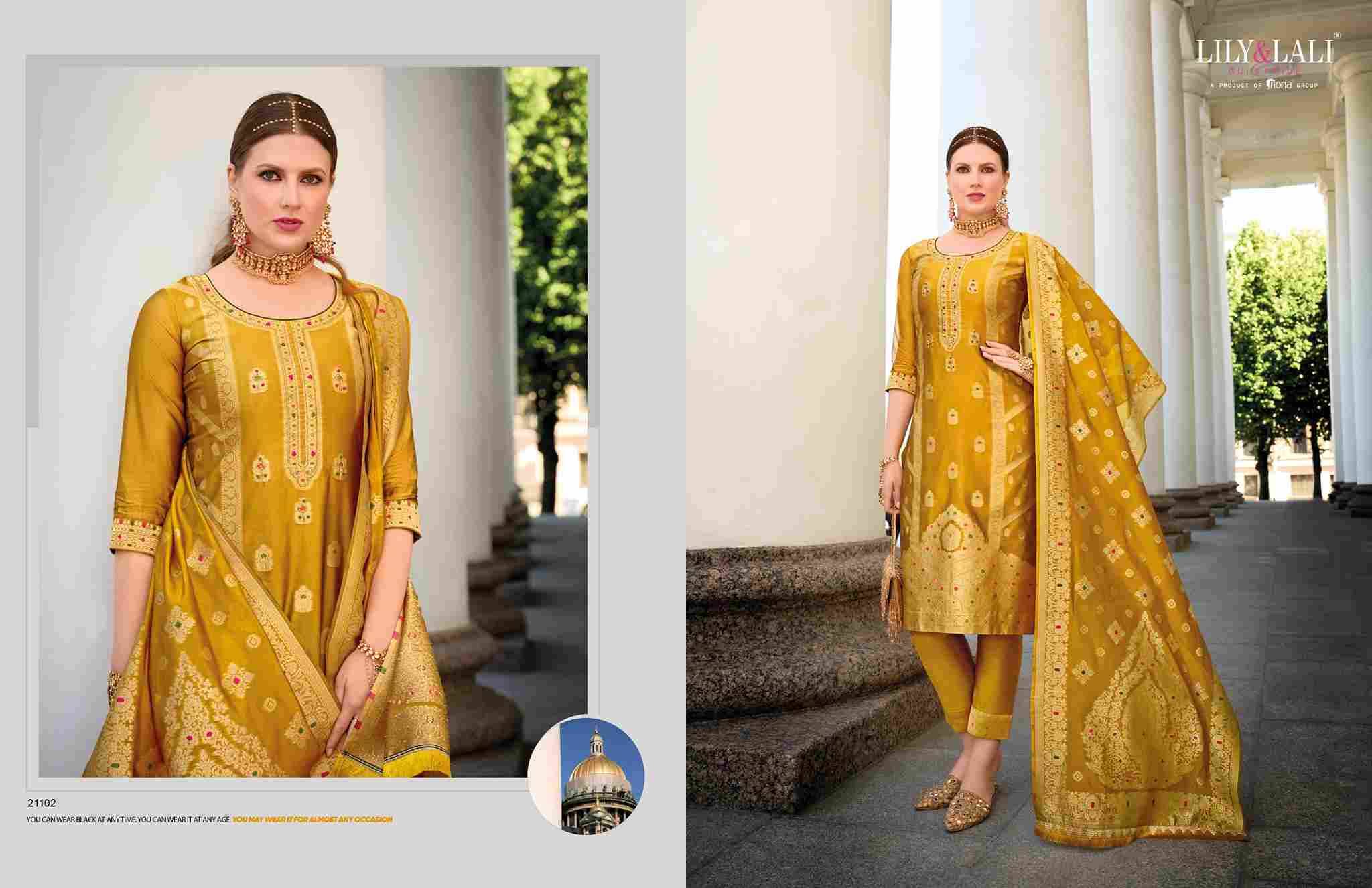 Silkyness Vol-2 By Lily And Lali 21101 To 21106 Series Beautiful Festive Suits Colorful Stylish Fancy Casual Wear & Ethnic Wear Jacquard Dresses At Wholesale Price