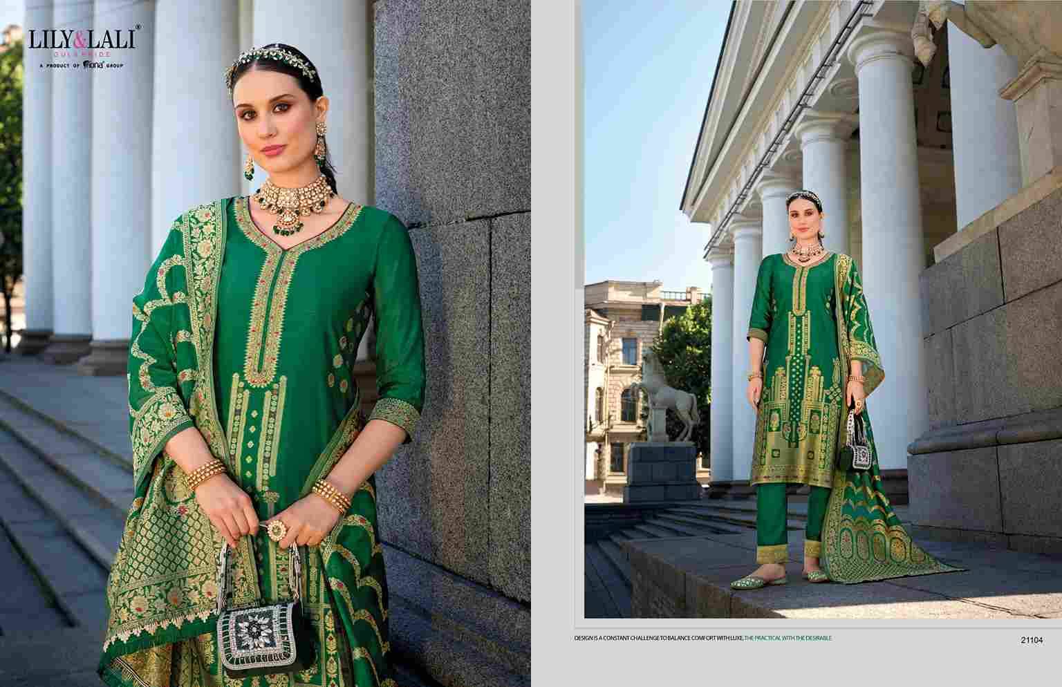 Silkyness Vol-2 By Lily And Lali 21101 To 21106 Series Beautiful Festive Suits Colorful Stylish Fancy Casual Wear & Ethnic Wear Jacquard Dresses At Wholesale Price