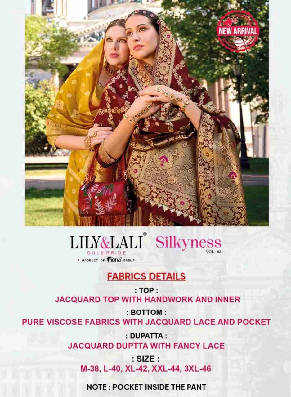 Silkyness Vol-2 By Lily And Lali 21101 To 21106 Series Beautiful Festive Suits Colorful Stylish Fancy Casual Wear & Ethnic Wear Jacquard Dresses At Wholesale Price