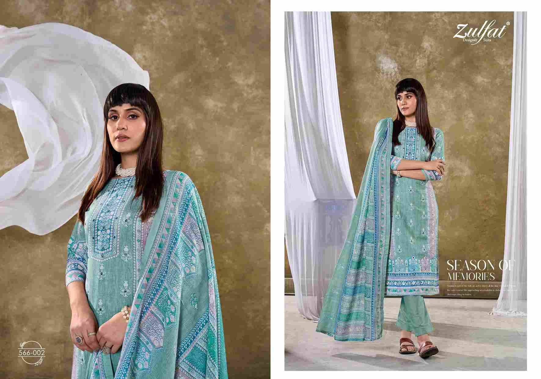 Summer Swag By Zulfat 566-001 To 566-006 Series Beautiful Festive Suits Stylish Fancy Colorful Casual Wear & Ethnic Wear Pure Cotton Print Dresses At Wholesale Price