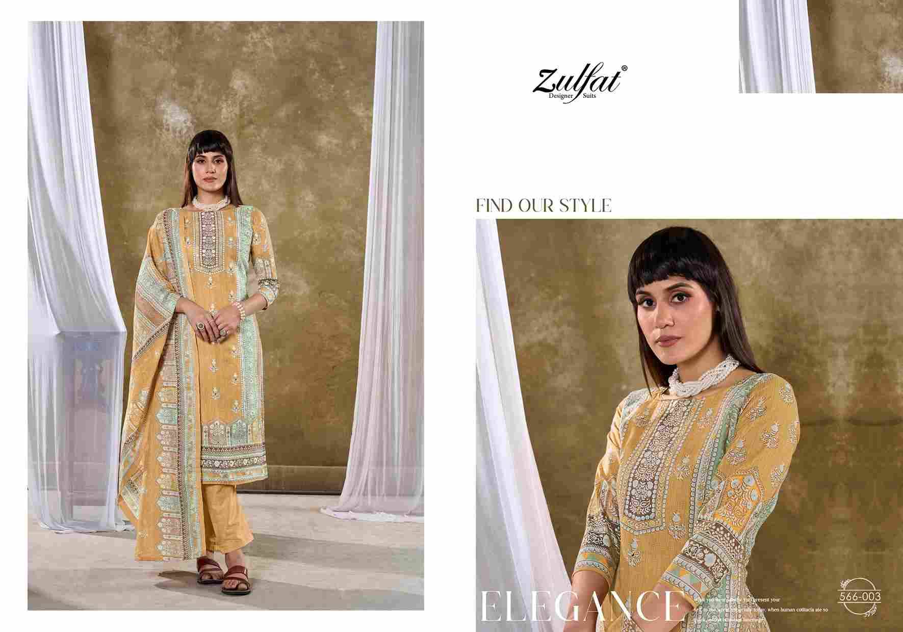 Summer Swag By Zulfat 566-001 To 566-006 Series Beautiful Festive Suits Stylish Fancy Colorful Casual Wear & Ethnic Wear Pure Cotton Print Dresses At Wholesale Price