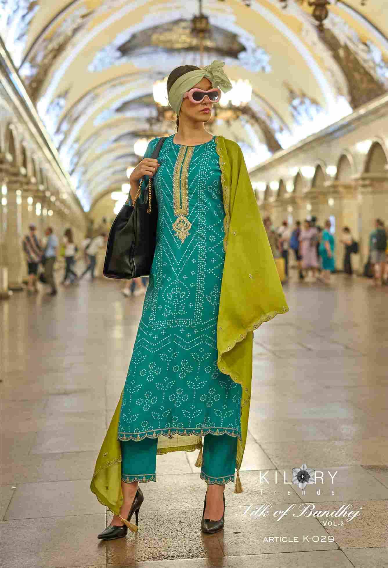 Silk Of Bandhej Vol-2 By Kilory 27 To 34 Series Beautiful Suits Colorful Stylish Fancy Casual Wear & Ethnic Wear Pure Viscose Muslin Dresses At Wholesale Price