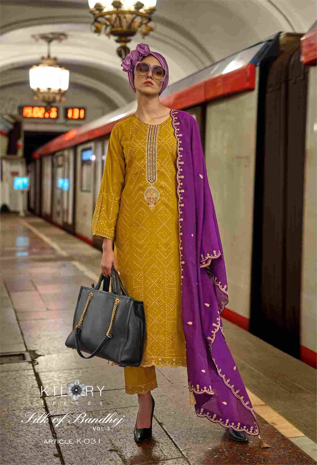 Silk Of Bandhej Vol-2 By Kilory 27 To 34 Series Beautiful Suits Colorful Stylish Fancy Casual Wear & Ethnic Wear Pure Viscose Muslin Dresses At Wholesale Price