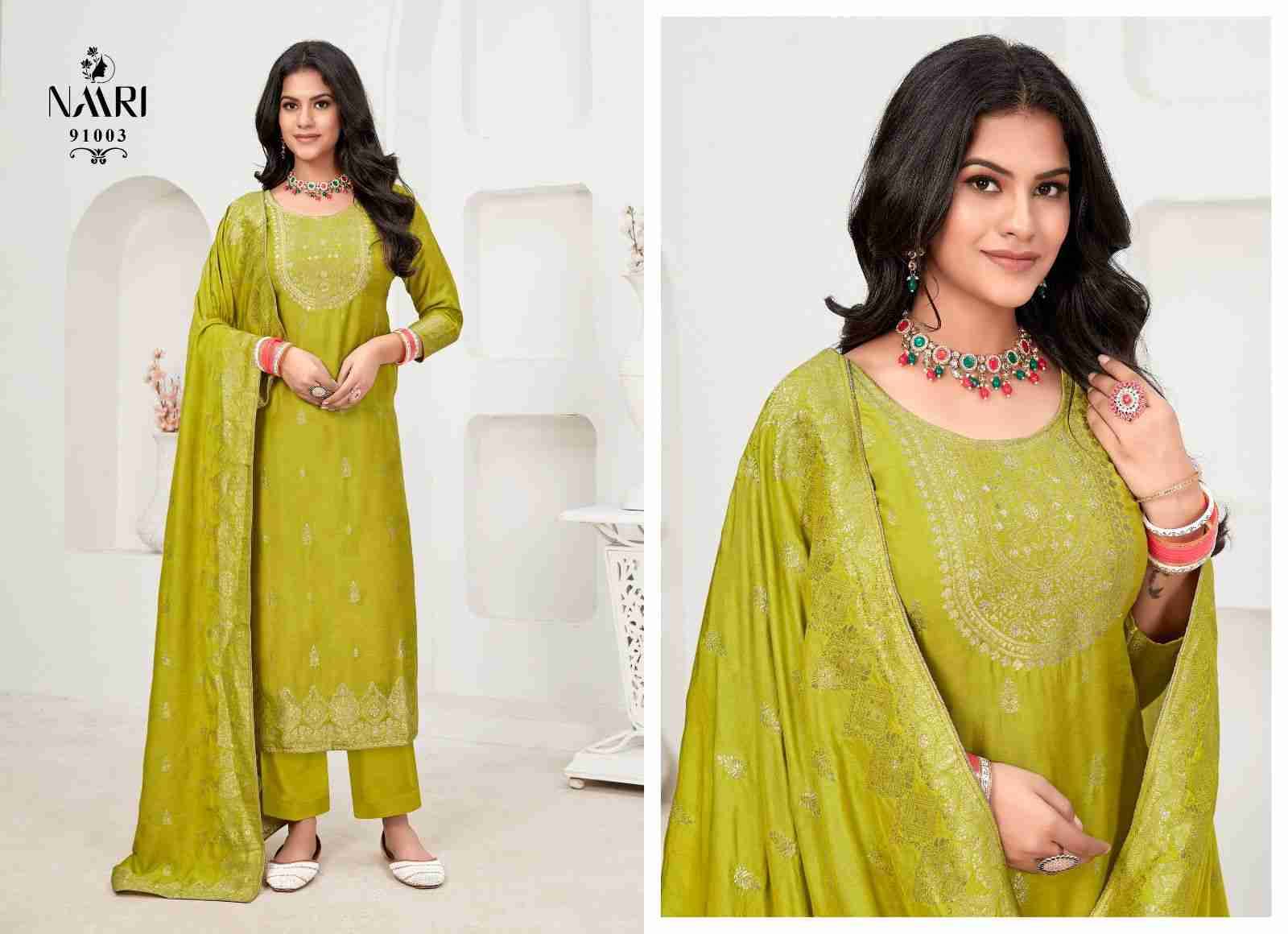 Musk Vol-2 By Naari 91001 To 91004 Series Beautiful Stylish Festive Suits Fancy Colorful Casual Wear & Ethnic Wear & Ready To Wear Pure Viscose Muslin Jacquard Silk Dresses At Wholesale Price