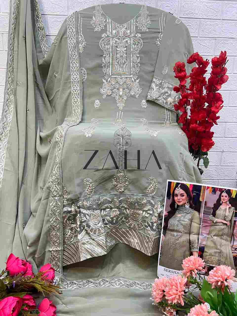 Sersha Vol-7 By Zaha 10290-A To 10290-C Series Beautiful Pakistani Suits Stylish Fancy Colorful Party Wear & Occasional Wear Faux Georgette Embroidered Dresses At Wholesale Price