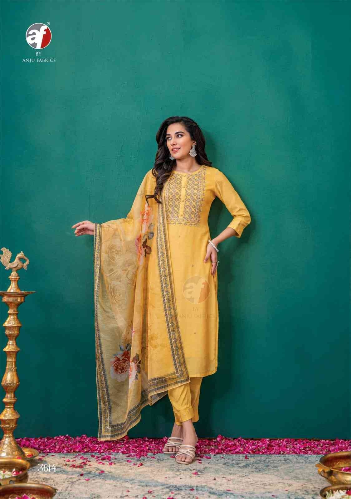 Nakhrali Vol-4 By Anju Fabrics 3611 To 3616 Series Designer Festive Suits Beautiful Stylish Fancy Colorful Party Wear & Occasional Wear Modal Silk Dresses At Wholesale Price