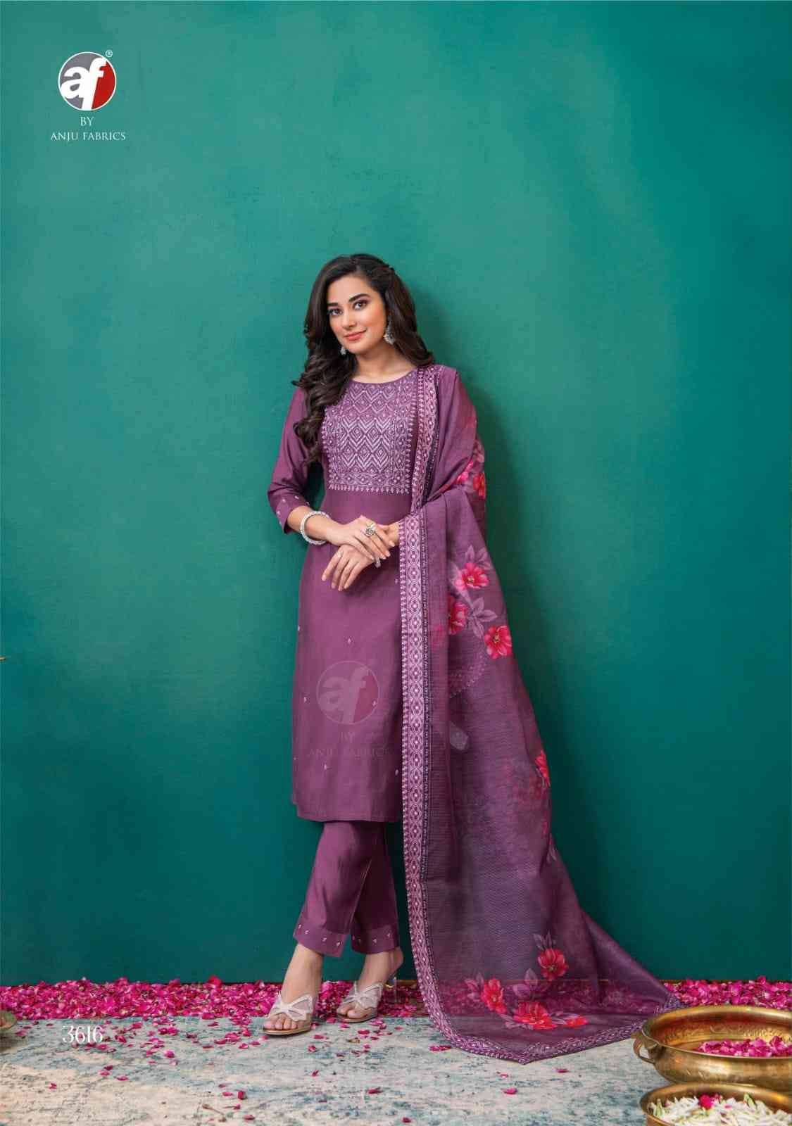 Nakhrali Vol-4 By Anju Fabrics 3611 To 3616 Series Designer Festive Suits Beautiful Stylish Fancy Colorful Party Wear & Occasional Wear Modal Silk Dresses At Wholesale Price