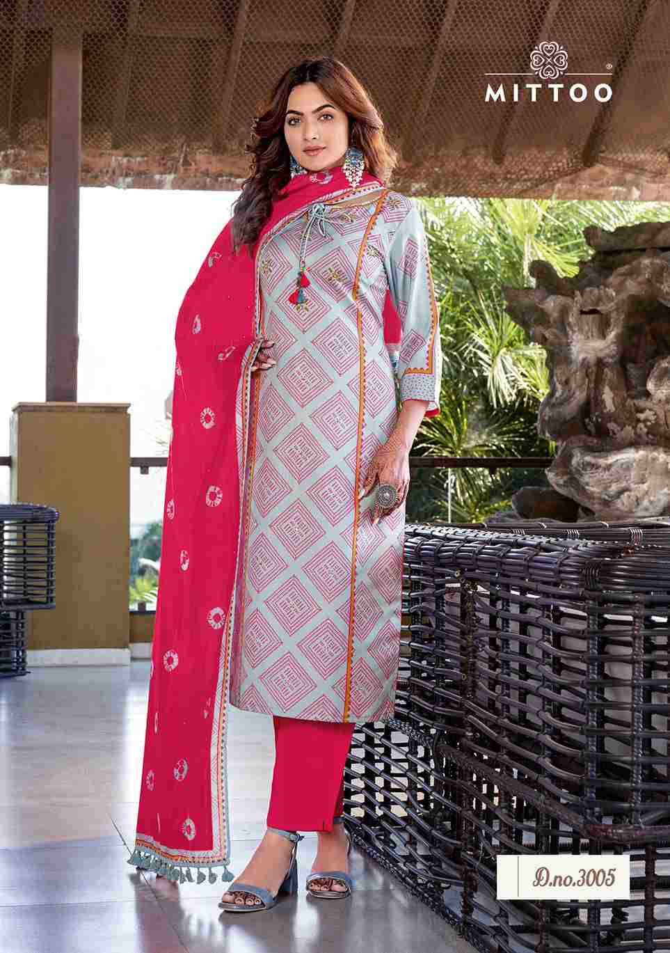 Glamour Style By Mittoo 3005 To 3010 Series Beautiful Suits Colorful Stylish Fancy Casual Wear & Ethnic Wear Muslin Print Dresses At Wholesale Price