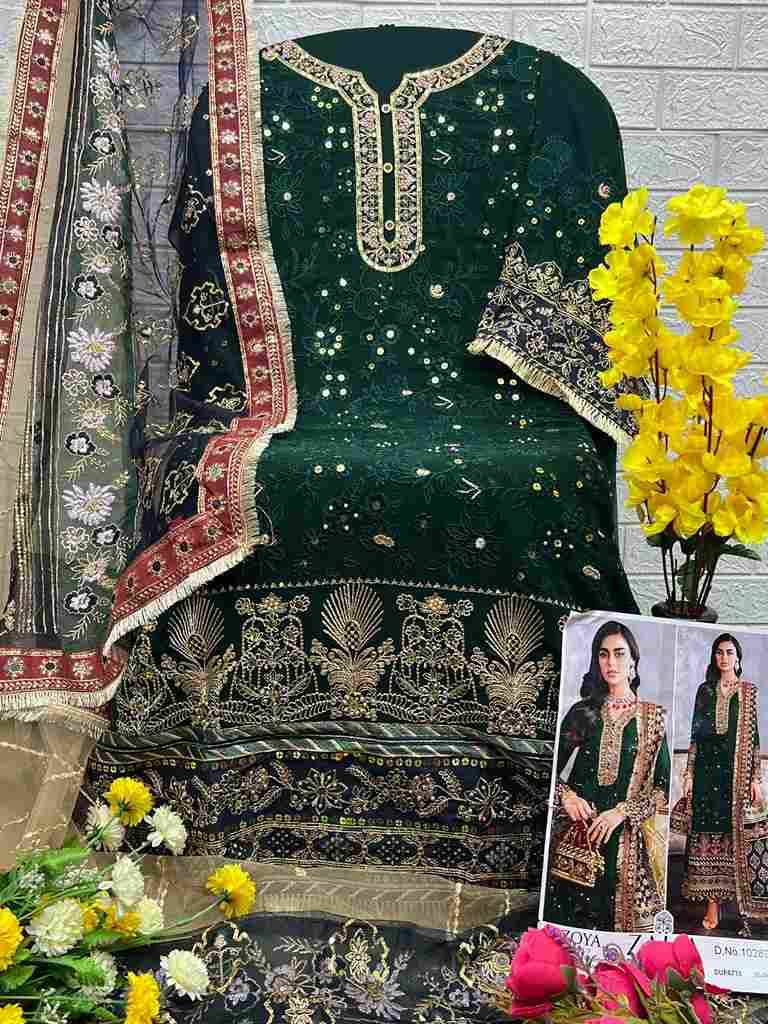 Zoya Vol-3 By Zaha 10289-A To 10289-D Series Designer Pakistani Suits Beautiful Stylish Fancy Colorful Party Wear & Occasional Wear Faux Georgette Embroidered Dresses At Wholesale Price