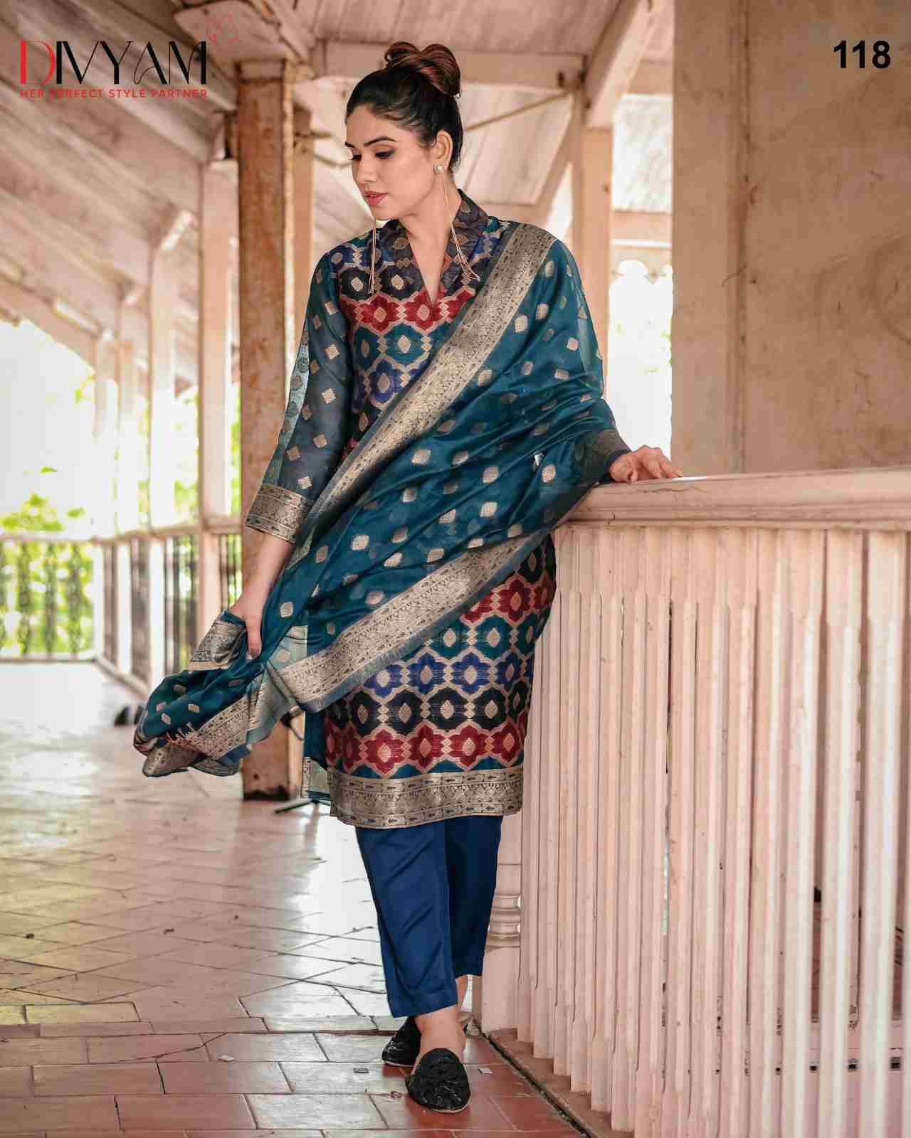 Prachi By Divyam 113 To 120 Series Beautiful Festive Suits Colorful Stylish Fancy Casual Wear & Ethnic Wear Chanderi Cotton Dresses At Wholesale Price