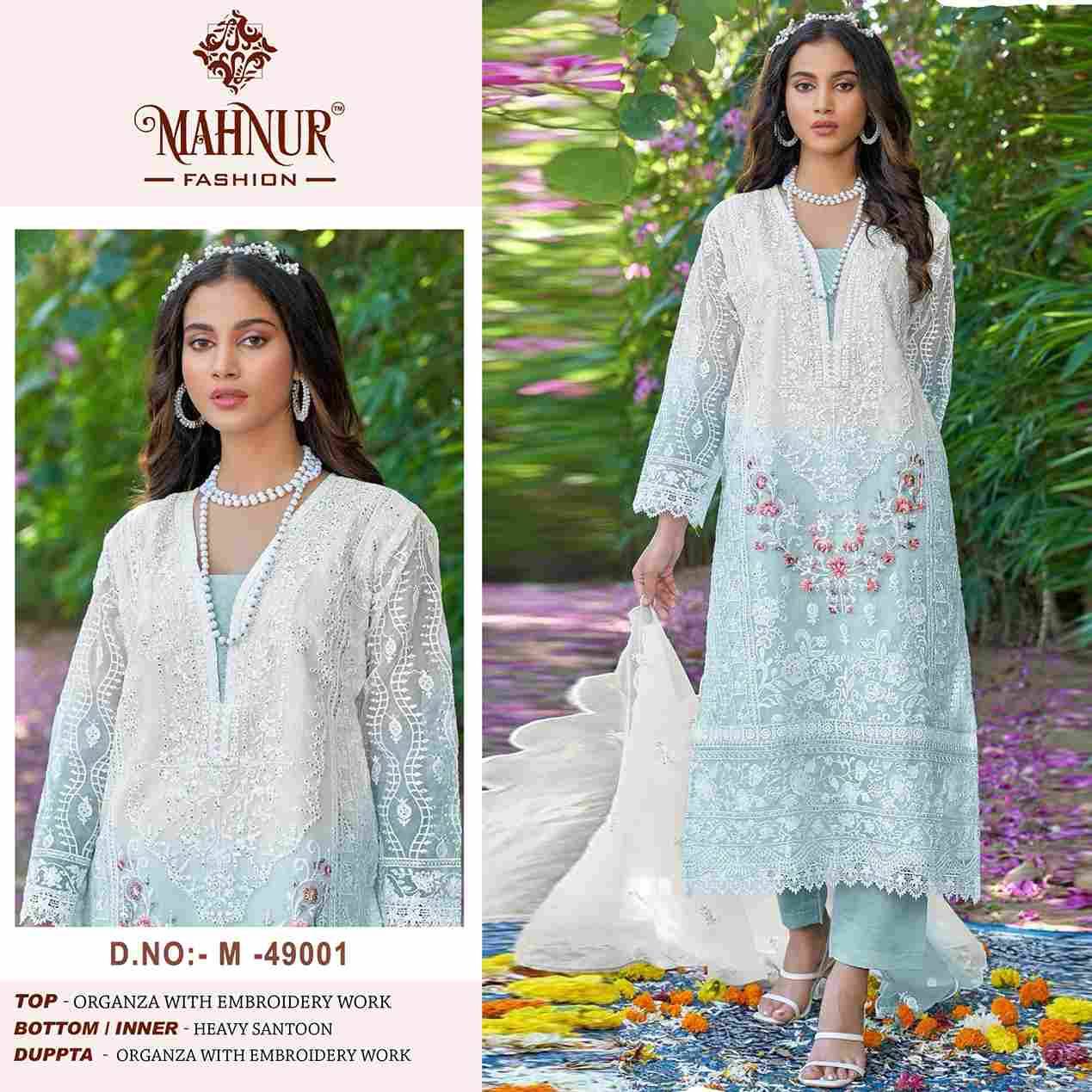 Mahnur Vol-49 By Mahnur Fashion 49001 To 49002 Series Beautiful Pakistani Suits Colorful Stylish Fancy Casual Wear & Ethnic Wear Organza Dresses At Wholesale Price