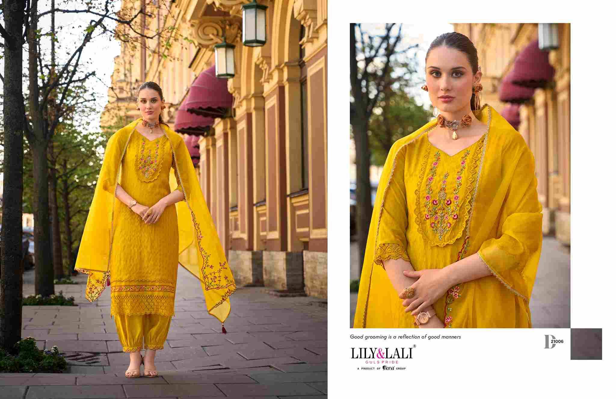 Mehwish By Lily And Lali 21001 To 21006 Series Beautiful Festive Suits Colorful Stylish Fancy Casual Wear & Ethnic Wear Viscose Dresses At Wholesale Price