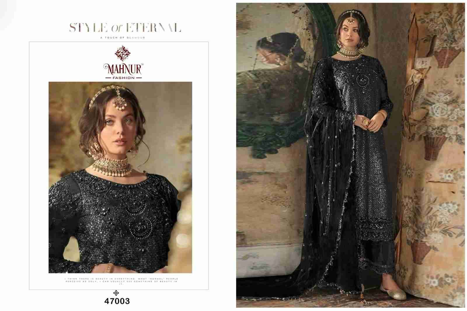 Mahnur Vol-47 By Mahnur Fashion 47001 To 47003 Series Beautiful Pakistani Suits Colorful Stylish Fancy Casual Wear & Ethnic Wear Organza Dresses At Wholesale Price