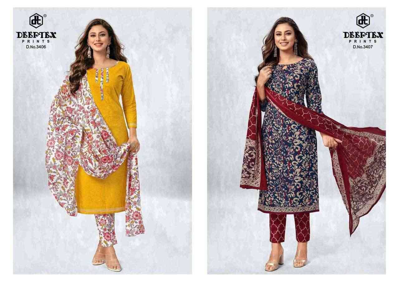 Chief Guest Vol-34 By Deeptex Prints 3401 To 3415 Series Beautiful Suits Colorful Stylish Fancy Casual Wear & Ethnic Wear Cotton Print Dresses At Wholesale Price