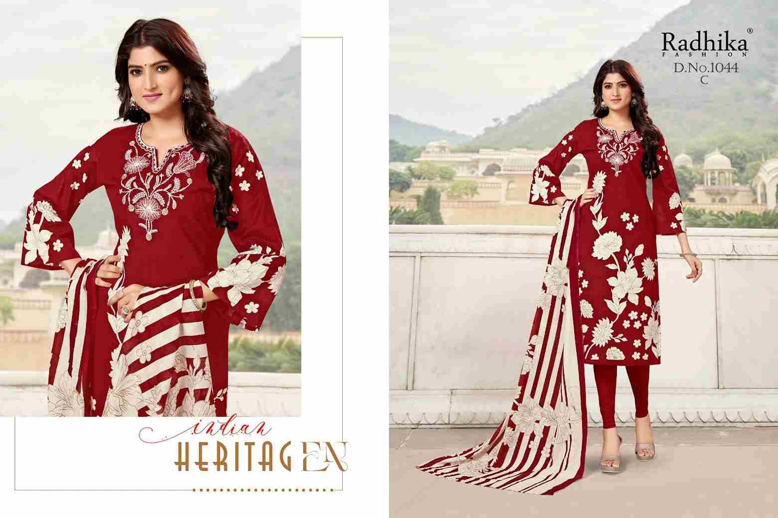 Jackport By Azara 1044-A To 1044-D Series Beautiful Festive Suits Stylish Fancy Colorful Casual Wear & Ethnic Wear Cambric Cotton Print Dresses At Wholesale Price