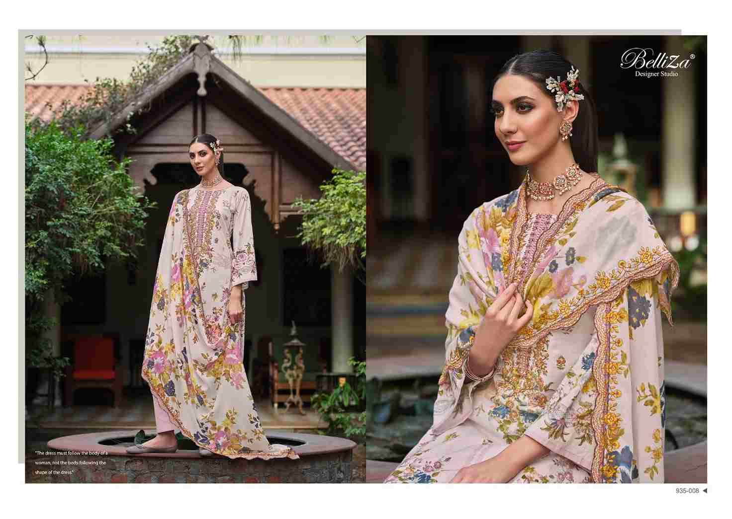 Guzarish Vol-13 By Belliza 935-001 To 935-008 Series Beautiful Stylish Festive Suits Fancy Colorful Casual Wear & Ethnic Wear & Ready To Wear Pure Cotton Digital Print Dresses At Wholesale Price