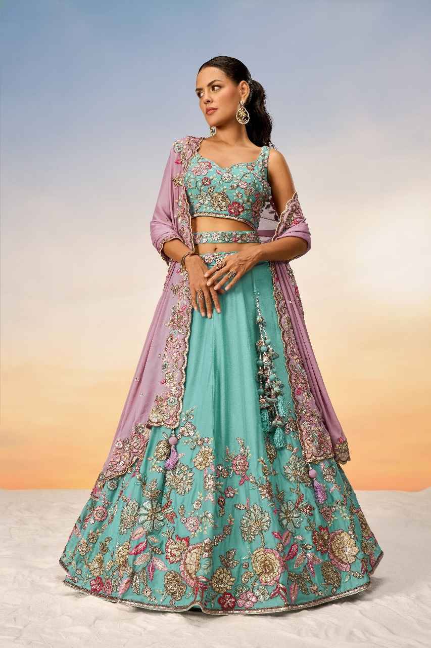 6031 By Fashid Wholesale 6031-A To 6031-C Series Bridal Wear Collection Beautiful Stylish Colorful Fancy Party Wear & Occasional Wear Georgette Lehengas At Wholesale Price