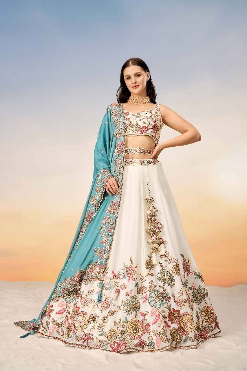 6031 By Fashid Wholesale 6031-A To 6031-C Series Bridal Wear Collection Beautiful Stylish Colorful Fancy Party Wear & Occasional Wear Georgette Lehengas At Wholesale Price