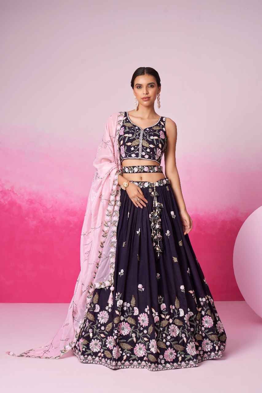 6034 By Fashid Wholesale 6034-A To 6034-C Series Bridal Wear Collection Beautiful Stylish Colorful Fancy Party Wear & Occasional Wear Satin Lehengas At Wholesale Price