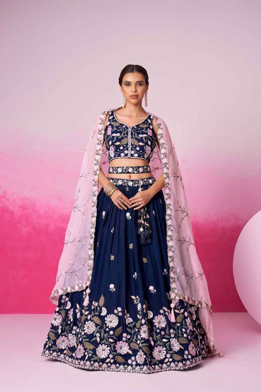 6034 By Fashid Wholesale 6034-A To 6034-C Series Bridal Wear Collection Beautiful Stylish Colorful Fancy Party Wear & Occasional Wear Satin Lehengas At Wholesale Price