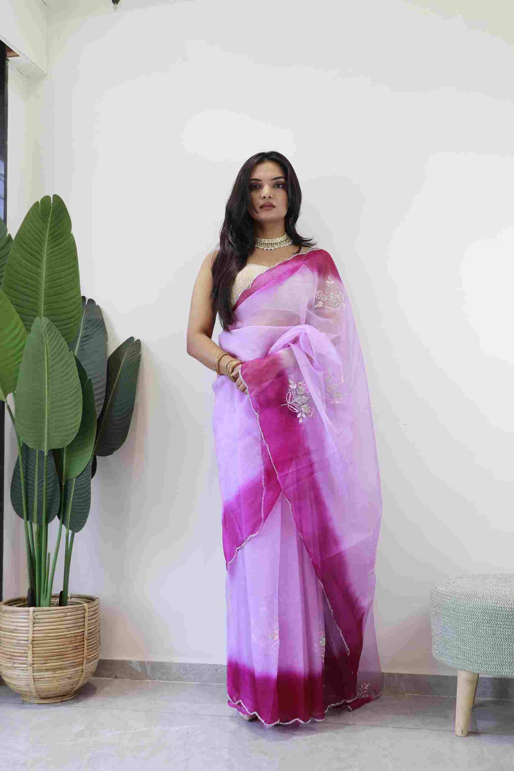 Praachi By Fashid Wholesale 01 To 04 Series Indian Traditional Wear Collection Beautiful Stylish Fancy Colorful Party Wear & Occasional Wear Pure Soft Oraganza Silk Sarees At Wholesale Price