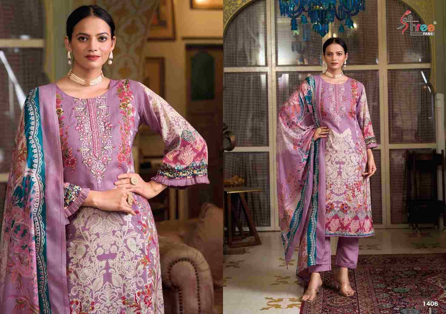 Gujarish Vol-14 By Shree Fabs 1401 To 1406 Series Designer Pakistani Suits Collection Beautiful Stylish Fancy Colorful Party Wear & Ethnic Wear Pure Viscose With Pure Cotton With Embroidery Dresses At Wholesale Price