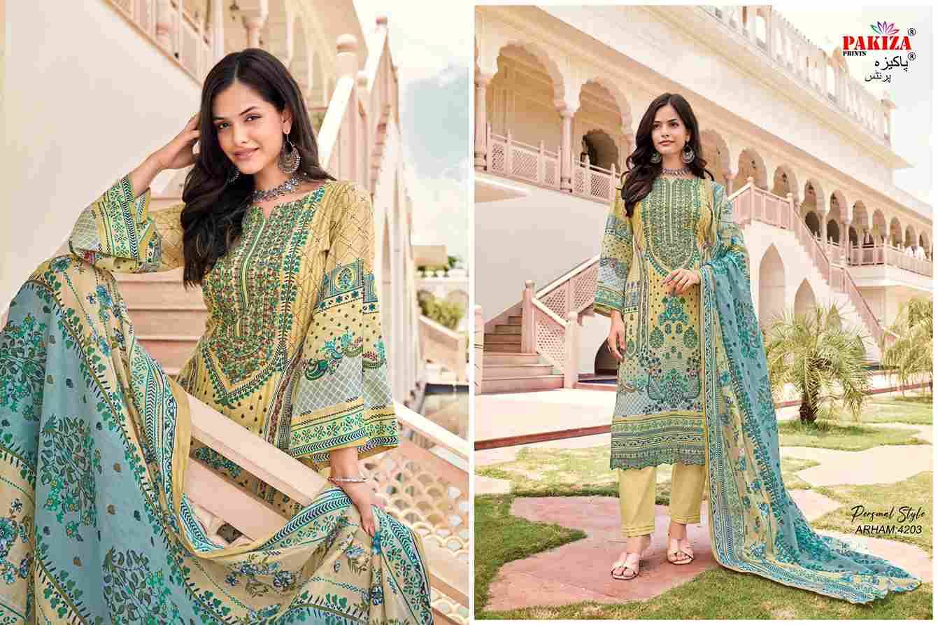 Arham Vol-42 By Pakiza Prints 4201 To 4210 Series Beautiful Stylish Festive Suits Fancy Colorful Casual Wear & Ethnic Wear & Ready To Wear Lawn Cotton Print Dresses At Wholesale Price