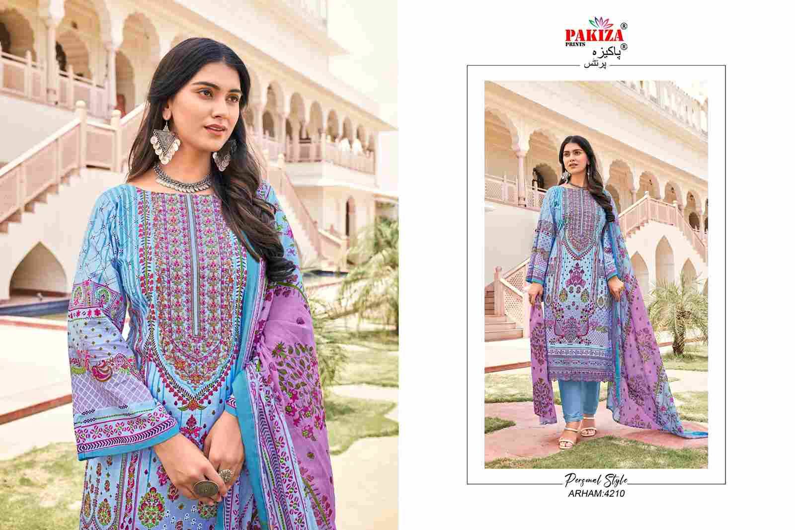 Arham Vol-42 By Pakiza Prints 4201 To 4210 Series Beautiful Stylish Festive Suits Fancy Colorful Casual Wear & Ethnic Wear & Ready To Wear Lawn Cotton Print Dresses At Wholesale Price