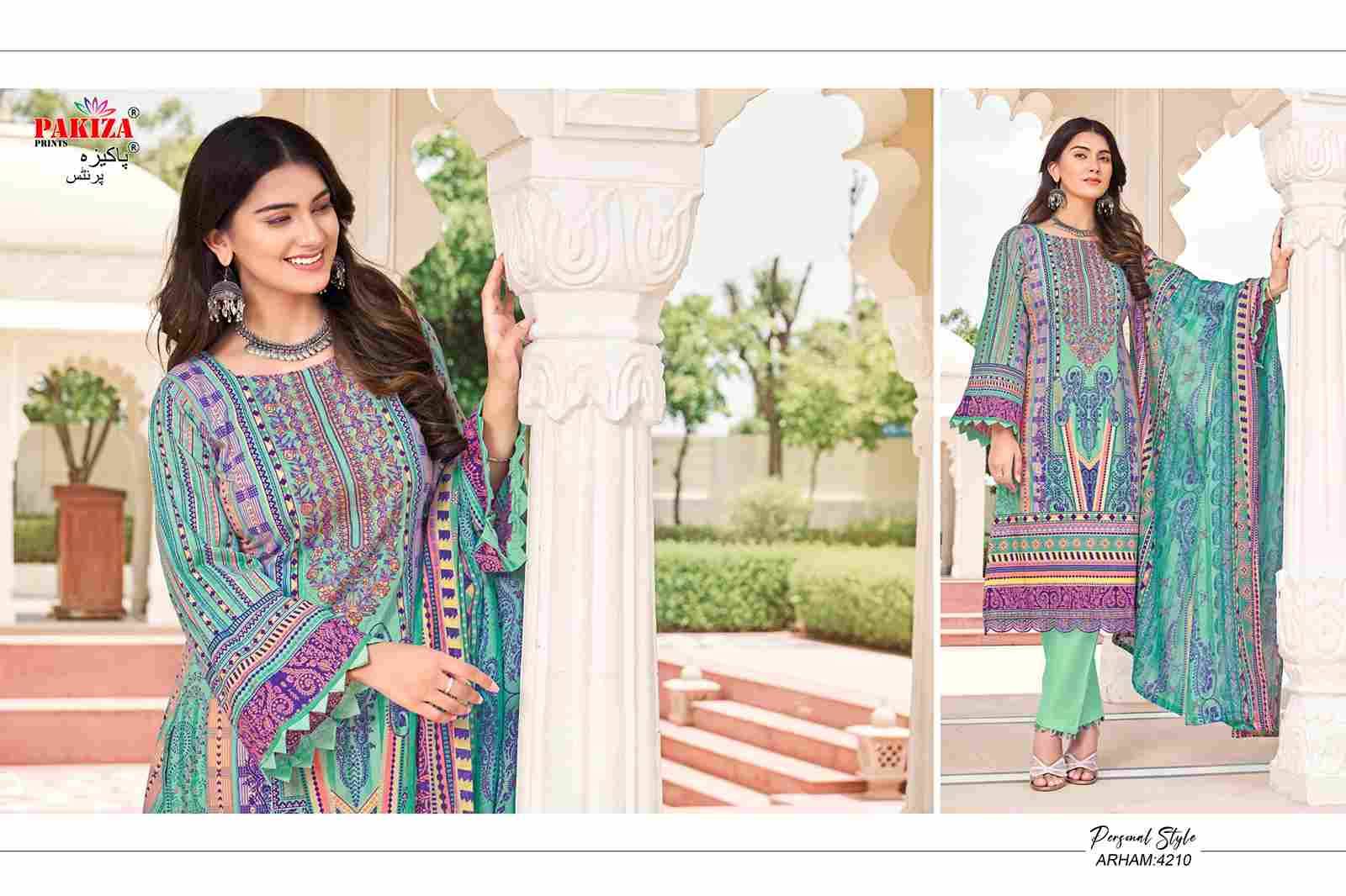 Arham Vol-42 By Pakiza Prints 4201 To 4210 Series Beautiful Stylish Festive Suits Fancy Colorful Casual Wear & Ethnic Wear & Ready To Wear Lawn Cotton Print Dresses At Wholesale Price