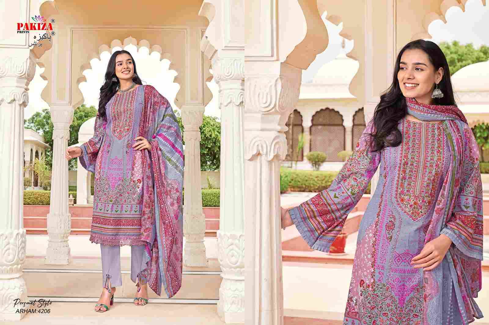 Arham Vol-42 By Pakiza Prints 4201 To 4210 Series Beautiful Stylish Festive Suits Fancy Colorful Casual Wear & Ethnic Wear & Ready To Wear Lawn Cotton Print Dresses At Wholesale Price