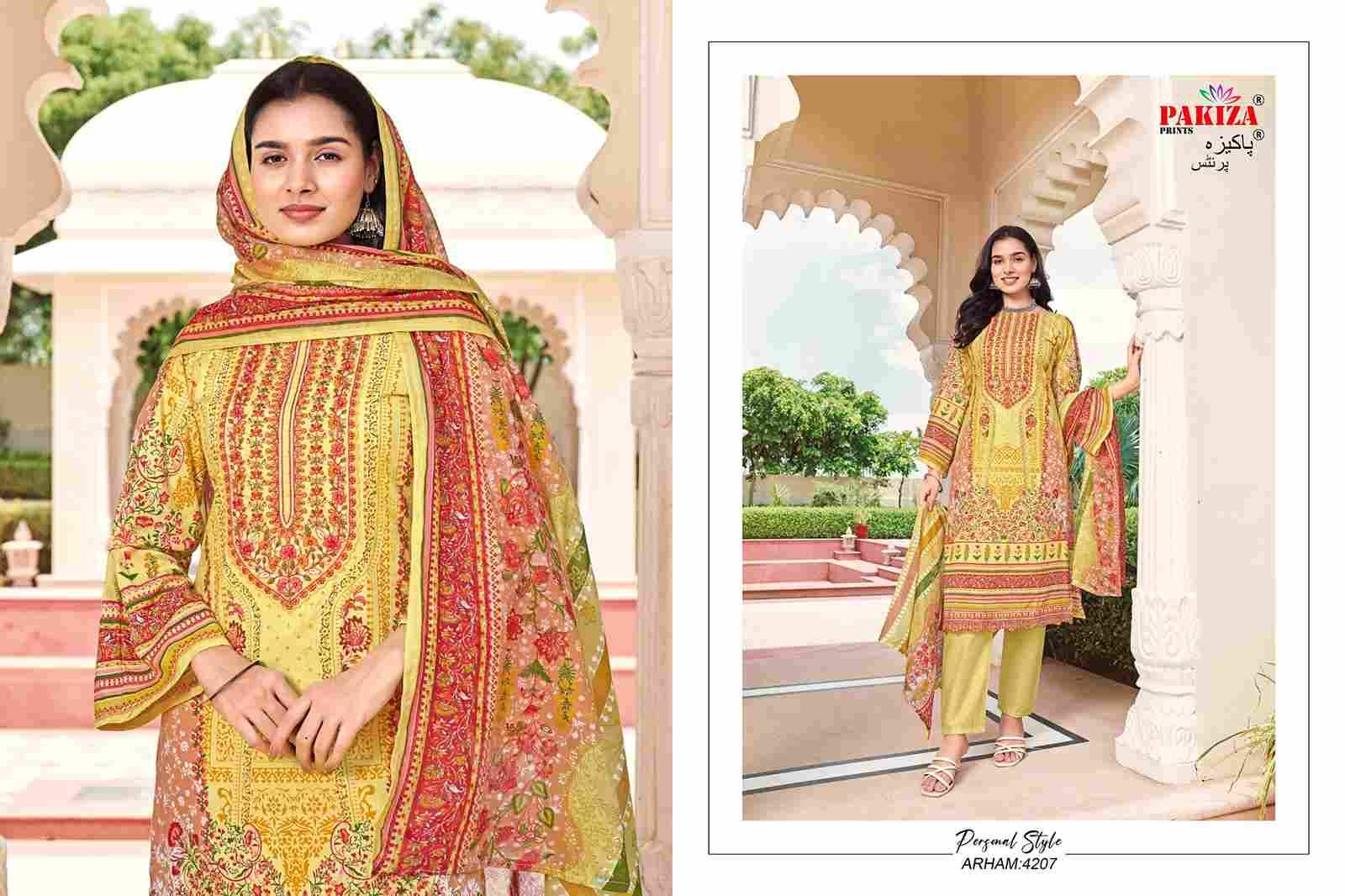 Arham Vol-42 By Pakiza Prints 4201 To 4210 Series Beautiful Stylish Festive Suits Fancy Colorful Casual Wear & Ethnic Wear & Ready To Wear Lawn Cotton Print Dresses At Wholesale Price