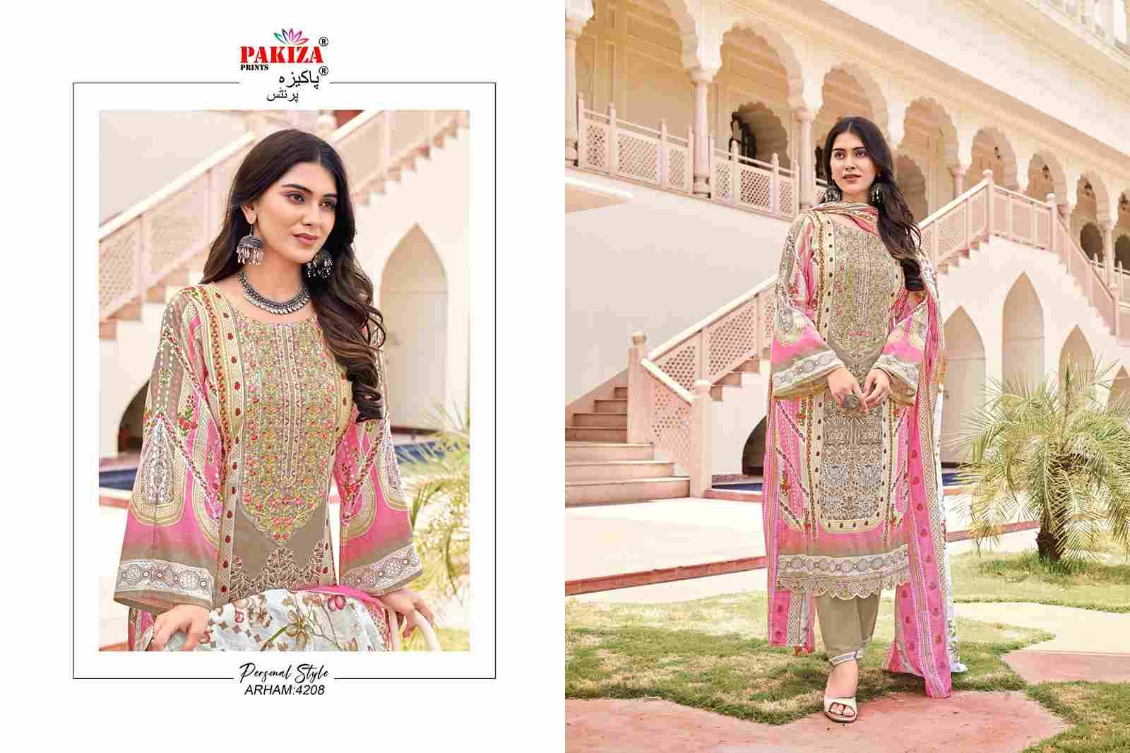 Arham Vol-42 By Pakiza Prints 4201 To 4210 Series Beautiful Stylish Festive Suits Fancy Colorful Casual Wear & Ethnic Wear & Ready To Wear Lawn Cotton Print Dresses At Wholesale Price