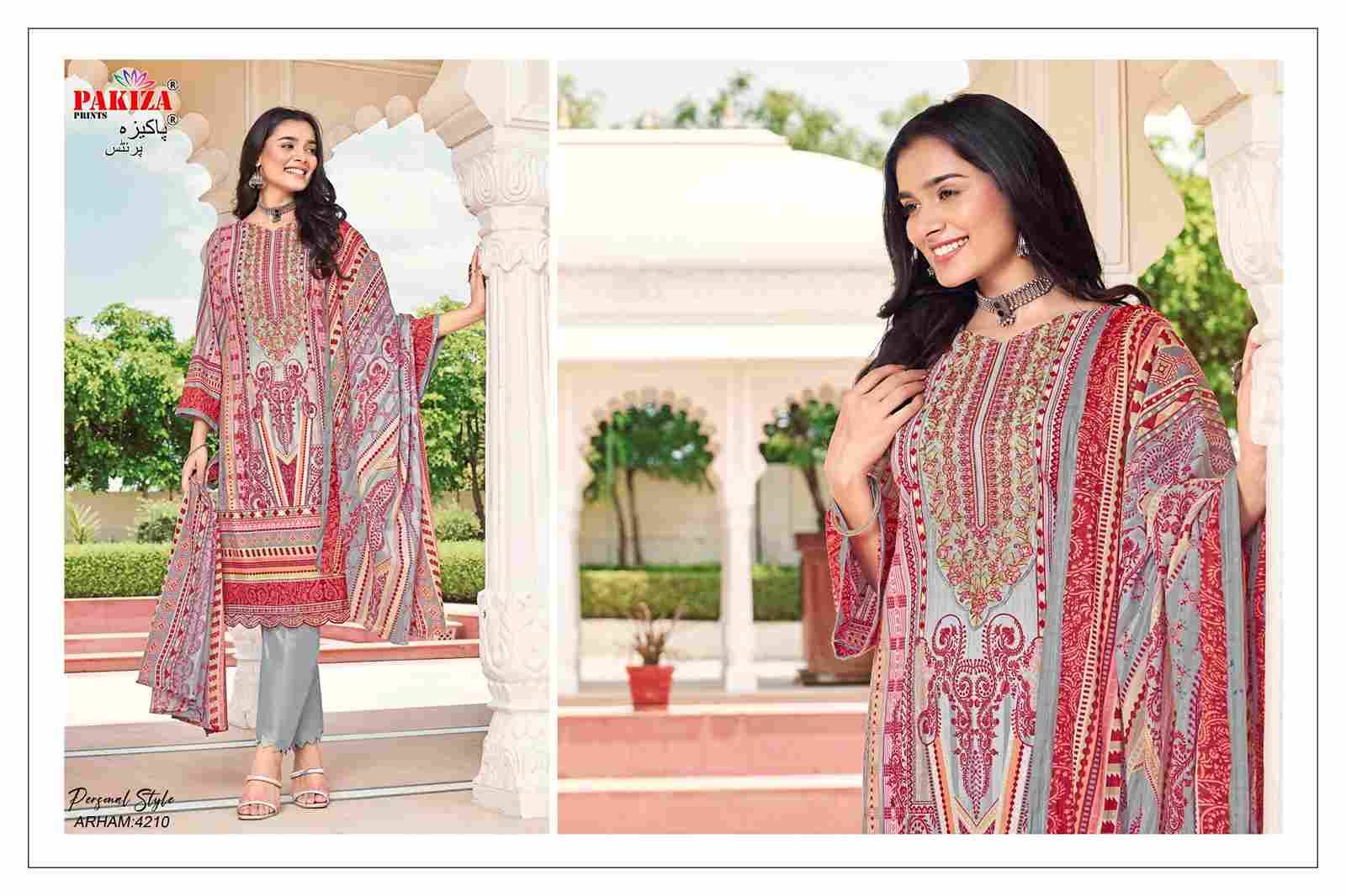 Arham Vol-42 By Pakiza Prints 4201 To 4210 Series Beautiful Stylish Festive Suits Fancy Colorful Casual Wear & Ethnic Wear & Ready To Wear Lawn Cotton Print Dresses At Wholesale Price