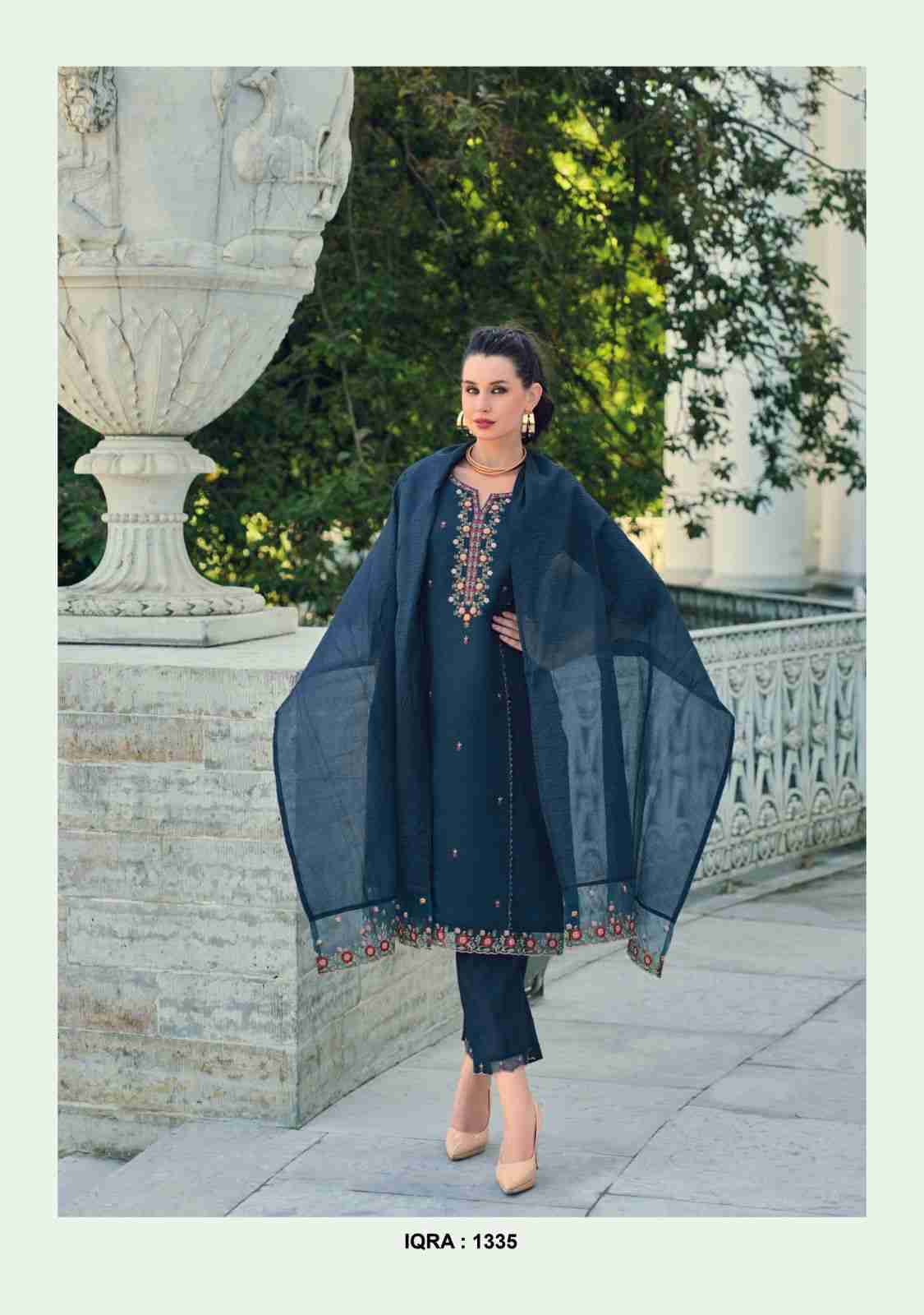 Iqra By Lady Leela 1331 To 1336 Series Beautiful Festive Suits Colorful Stylish Fancy Casual Wear & Ethnic Wear Viscose Silk Dresses At Wholesale Price