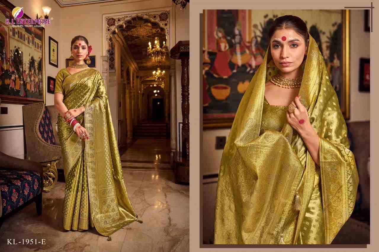 Kavykala Silk By K.L. Enterprise 1951-A To 1951-F Series Indian Traditional Wear Collection Beautiful Stylish Fancy Colorful Party Wear & Occasional Wear Tissue Silk Sarees At Wholesale Price