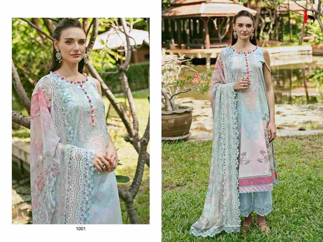 Jade Needle Wonder-24 Vol-2 By Deepsy Suits 1001 To 1006 Series Pakistani Stylish Beautiful Colourful Printed & Embroidered Party Wear & Occasional Wear Pure Cotton Dresses At Wholesale Price