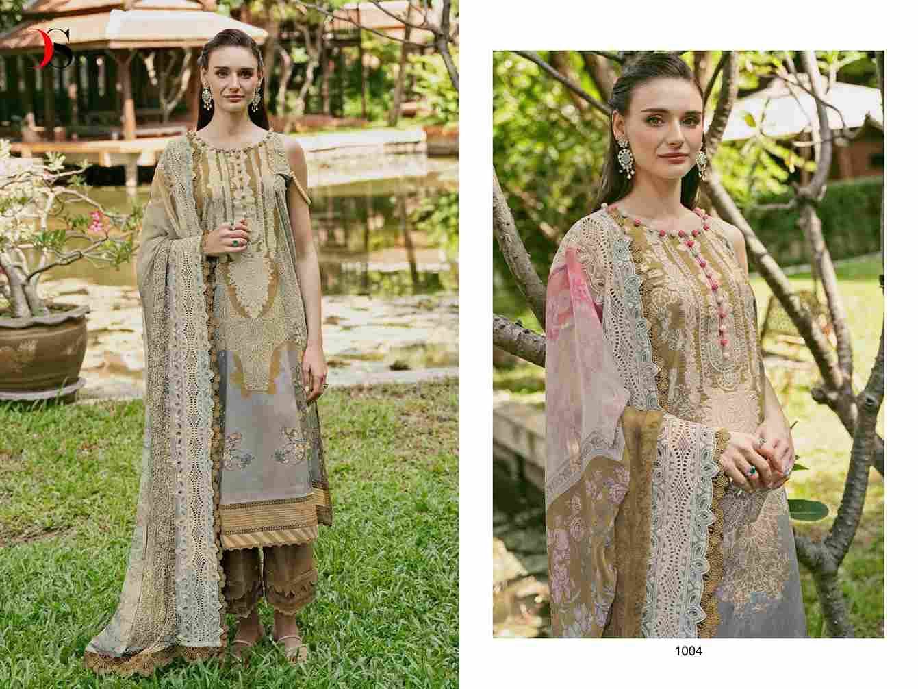 Jade Needle Wonder-24 Vol-2 By Deepsy Suits 1001 To 1006 Series Pakistani Stylish Beautiful Colourful Printed & Embroidered Party Wear & Occasional Wear Pure Cotton Dresses At Wholesale Price