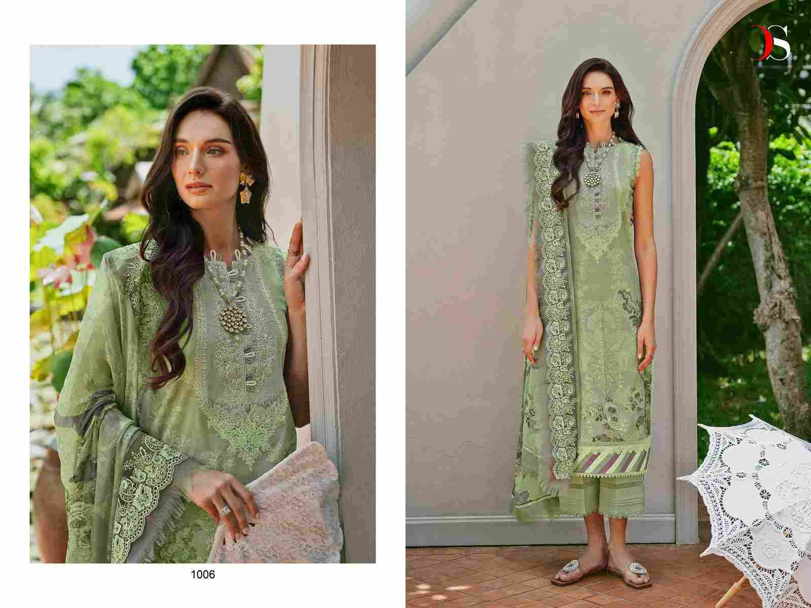 Jade Needle Wonder-24 Vol-2 By Deepsy Suits 1001 To 1006 Series Pakistani Stylish Beautiful Colourful Printed & Embroidered Party Wear & Occasional Wear Pure Cotton Dresses At Wholesale Price