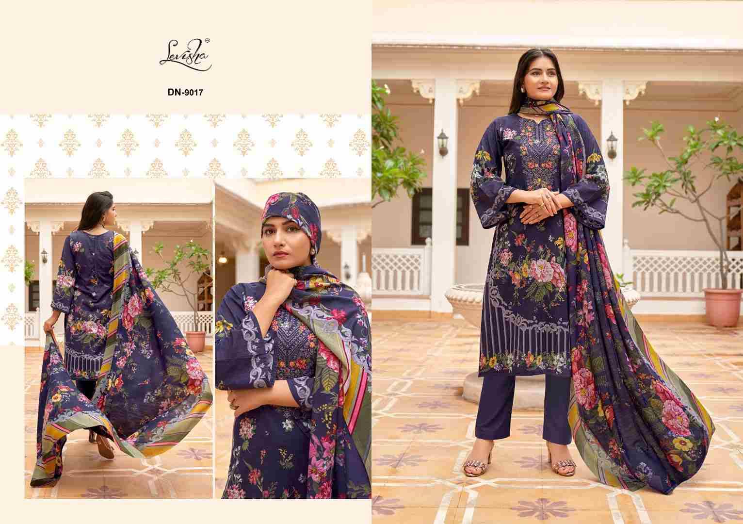 Naira Nx Vol-9 By Levisha 9013 To 9020 Series Beautiful Festive Suits Stylish Fancy Colorful Casual Wear & Ethnic Wear Cambric Lawn Cotton Dresses At Wholesale Price